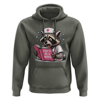 Funny Raccoon Nursing Student Healthcare Gift Hoodie