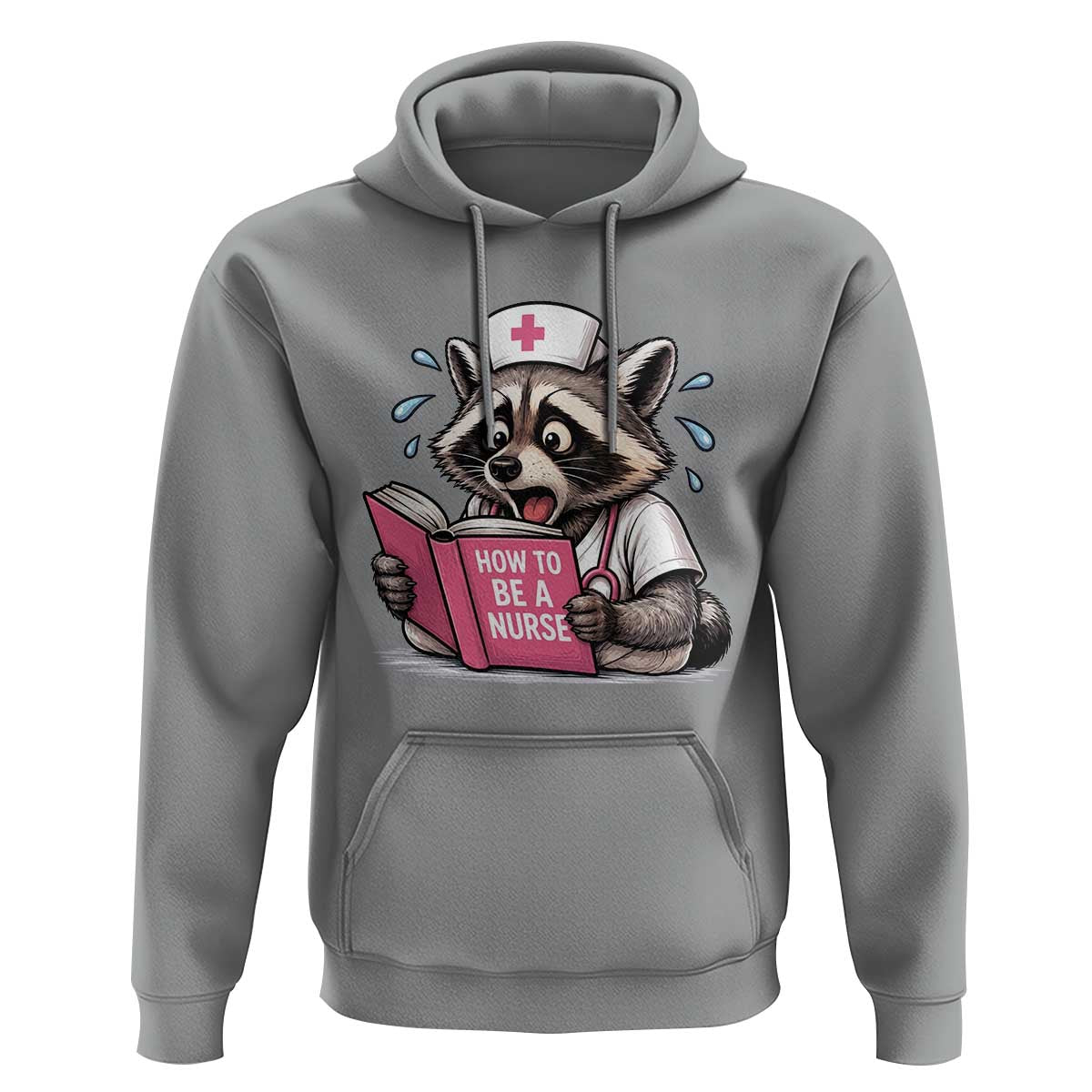 Funny Raccoon Nursing Student Healthcare Gift Hoodie