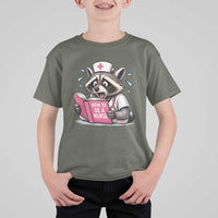 Funny Raccoon Nursing Student Healthcare Gift T Shirt For Kid