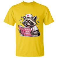 Funny Raccoon Nursing Student Healthcare Gift T Shirt