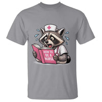 Funny Raccoon Nursing Student Healthcare Gift T Shirt