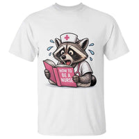 Funny Raccoon Nursing Student Healthcare Gift T Shirt