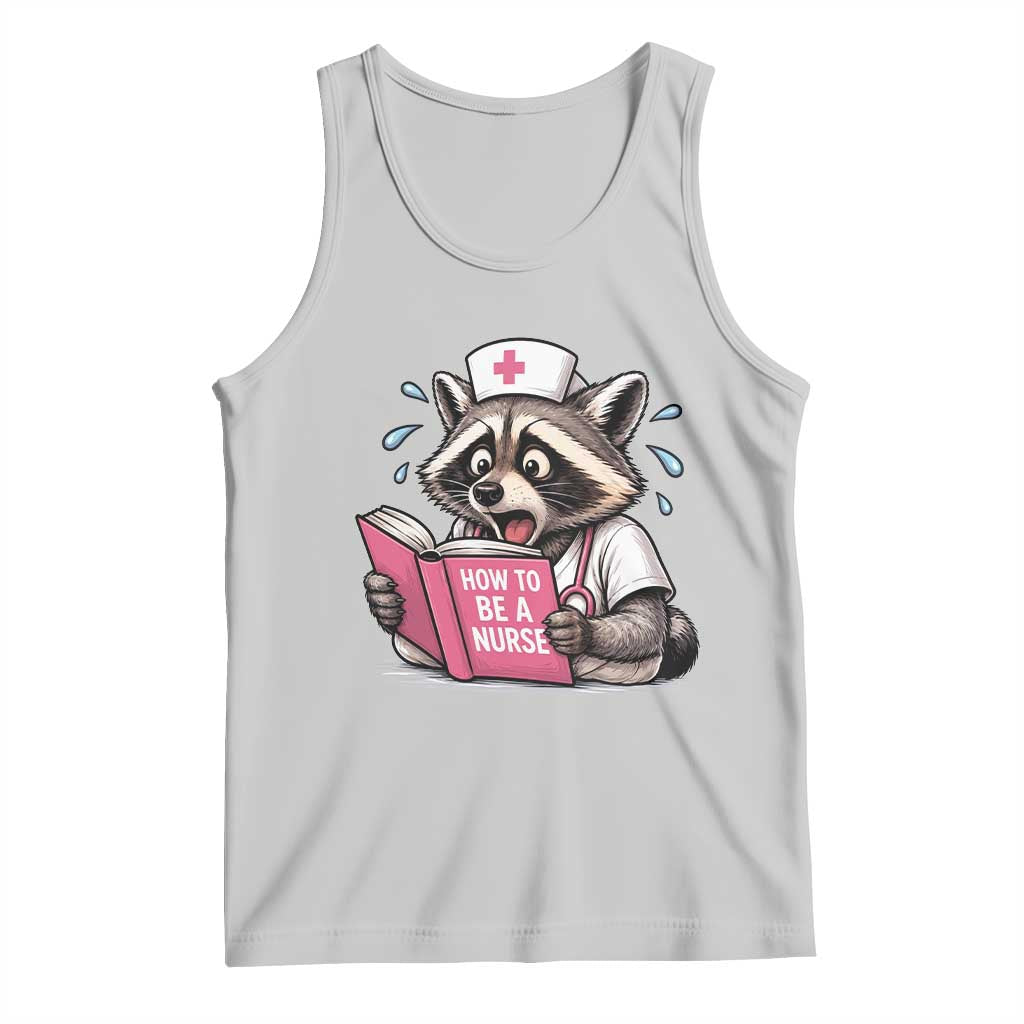 Funny Raccoon Nursing Student Healthcare Gift Tank Top