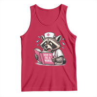Funny Raccoon Nursing Student Healthcare Gift Tank Top