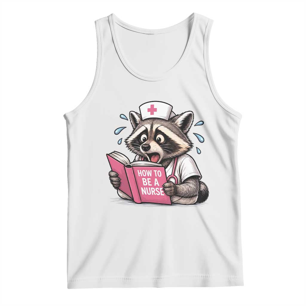 Funny Raccoon Nursing Student Healthcare Gift Tank Top