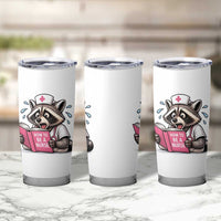 Funny Raccoon Nursing Student Healthcare Gift Tumbler Cup