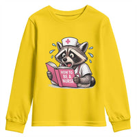 Funny Raccoon Nursing Student Healthcare Gift Youth Sweatshirt