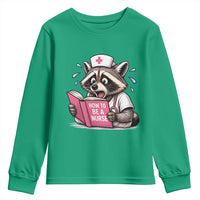 Funny Raccoon Nursing Student Healthcare Gift Youth Sweatshirt