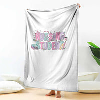 Pastel Nursing Student Medical School Gift Throw Blanket