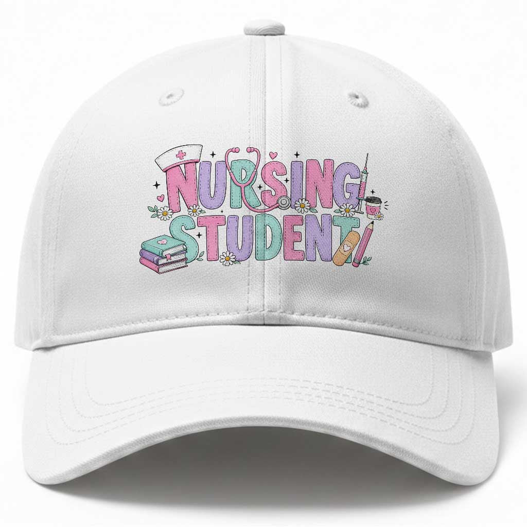 Pastel Nursing Student Medical School Gift Baseball Cap