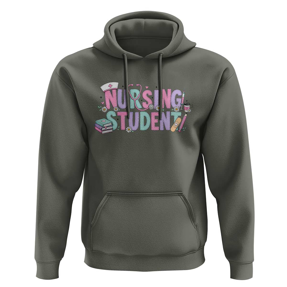 Pastel Nursing Student Medical School Gift Hoodie