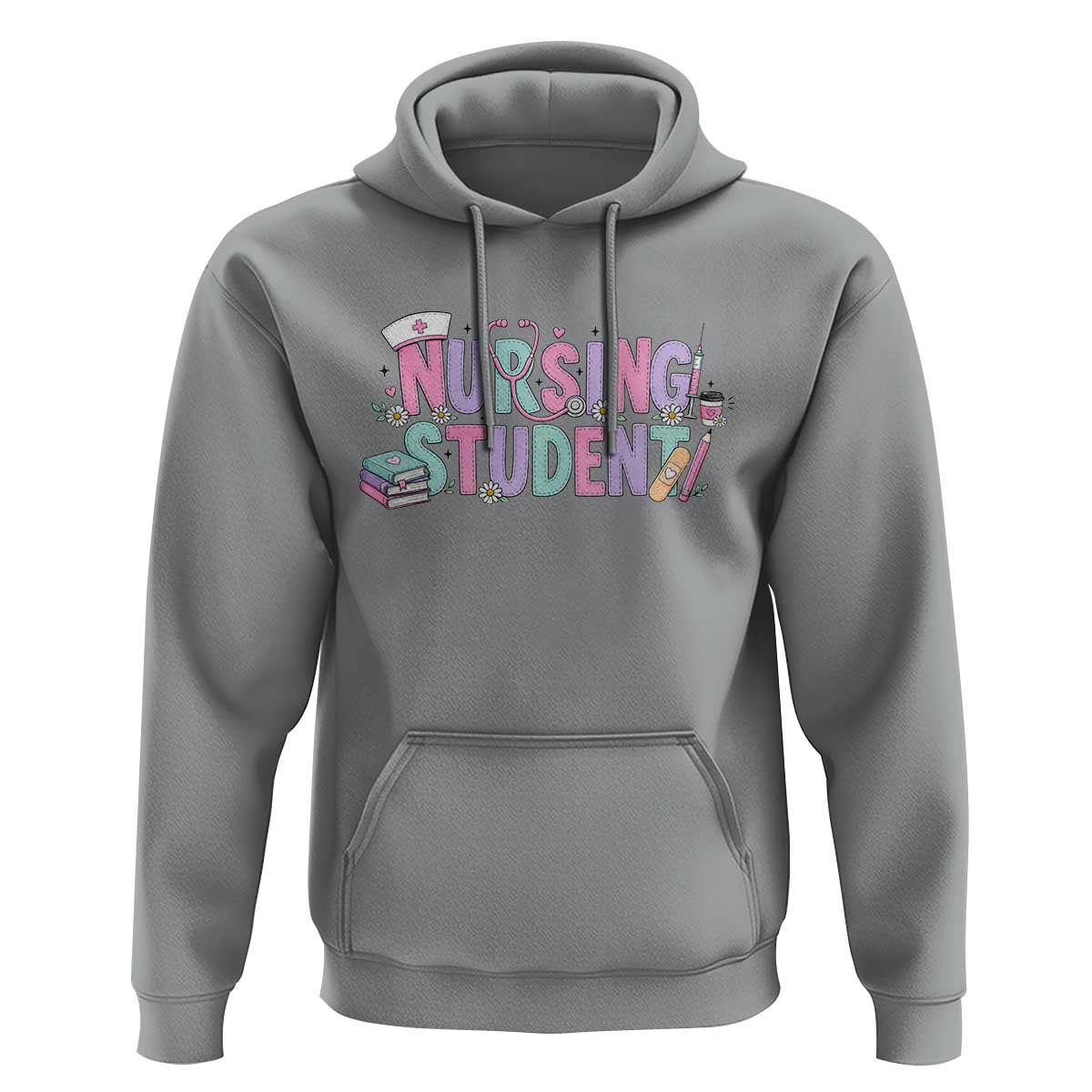 Pastel Nursing Student Medical School Gift Hoodie