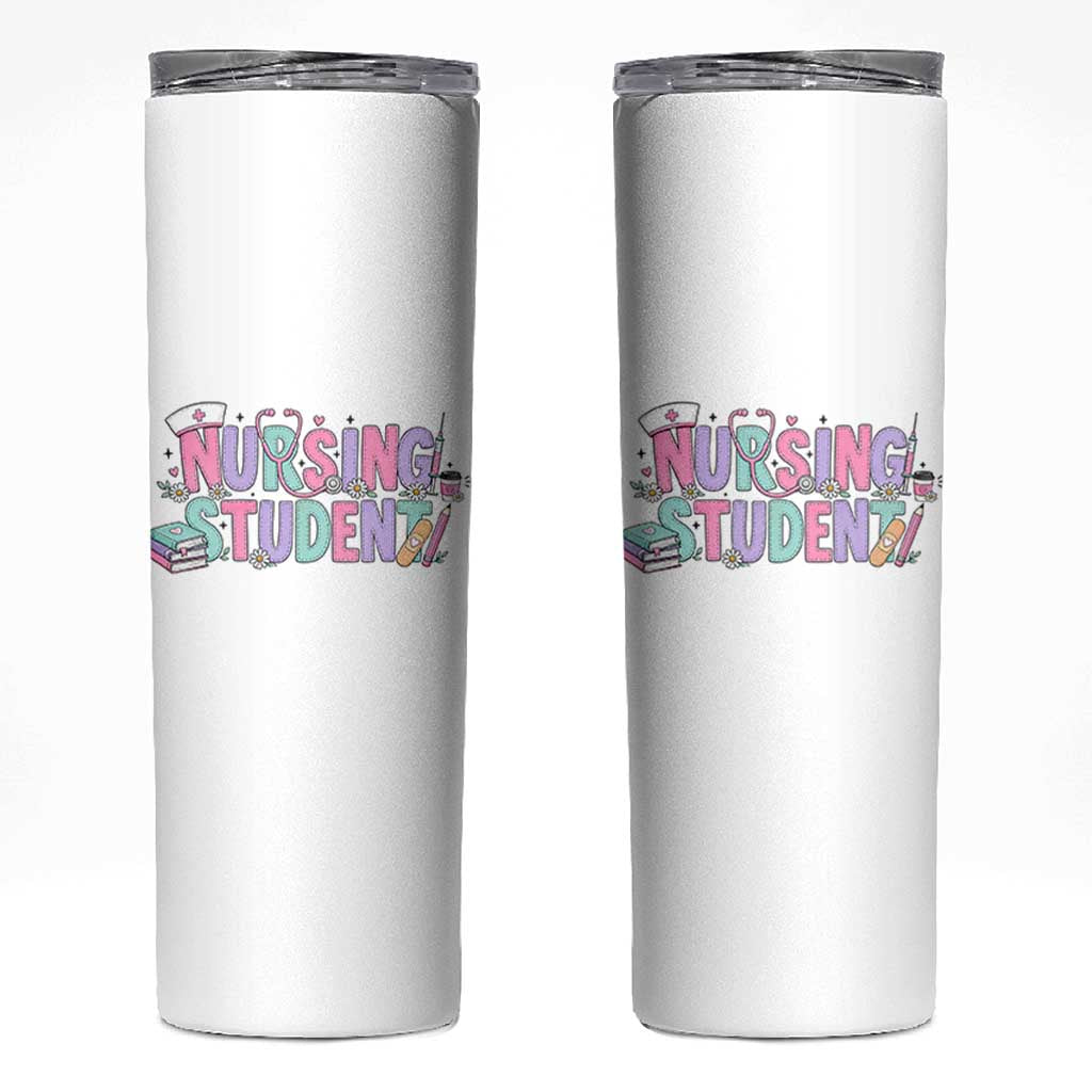 Pastel Nursing Student Medical School Gift Skinny Tumbler