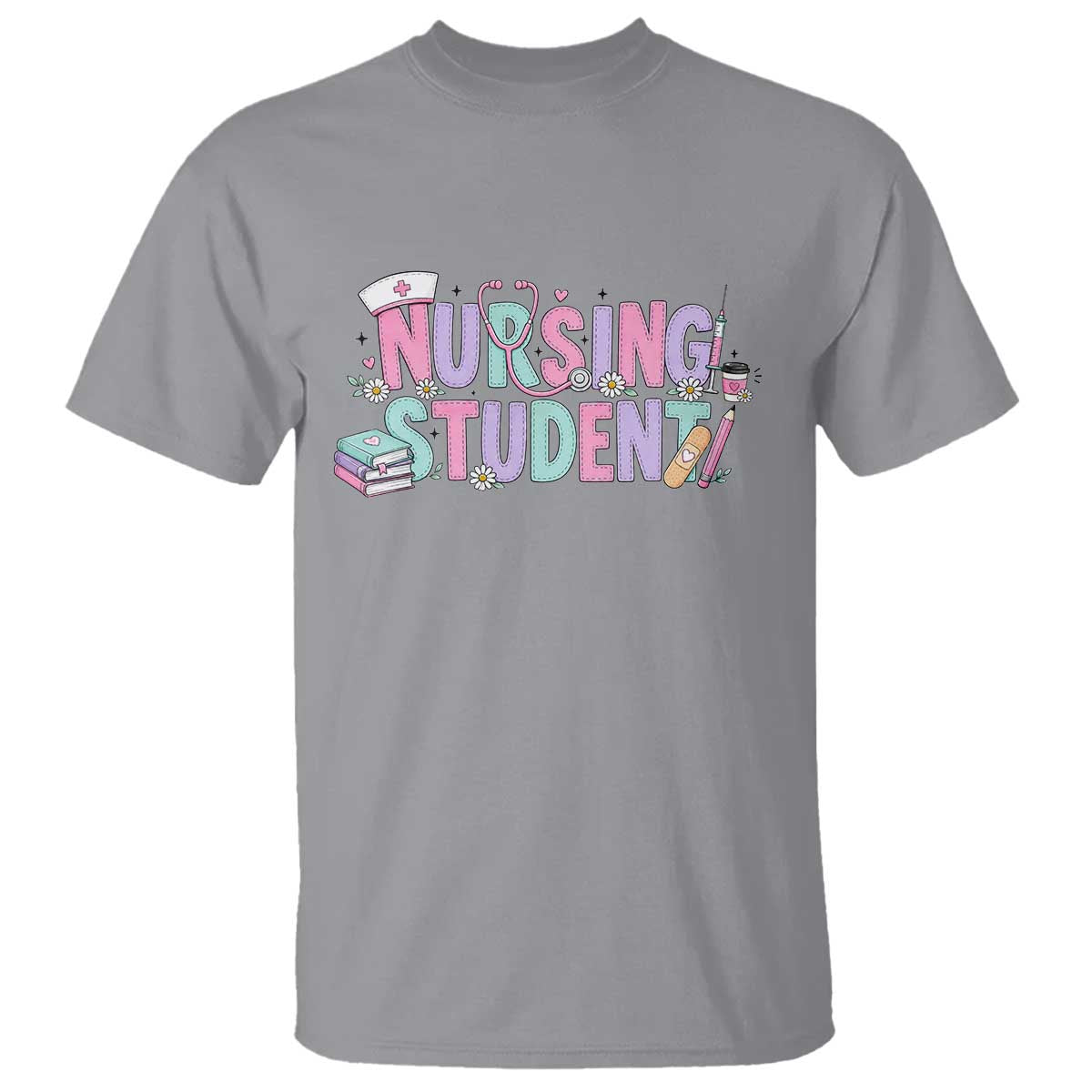 Pastel Nursing Student Medical School Gift T Shirt