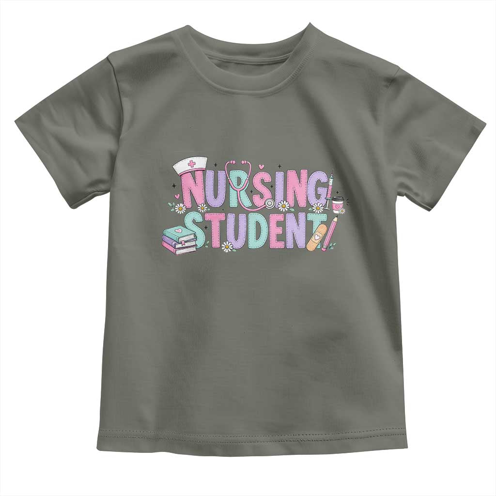 Pastel Nursing Student Medical School Gift Toddler T Shirt