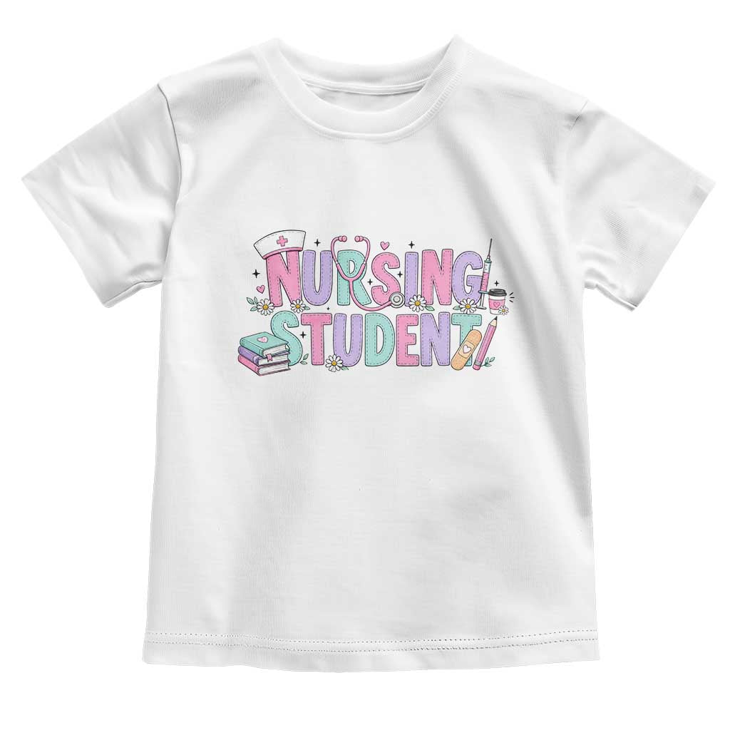 Pastel Nursing Student Medical School Gift Toddler T Shirt