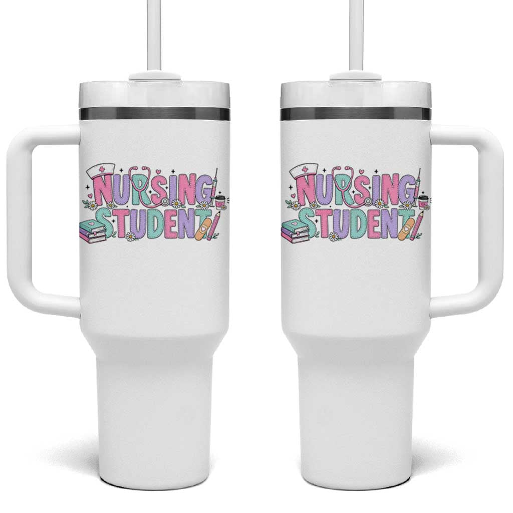 Pastel Nursing Student Medical School Gift Tumbler With Handle