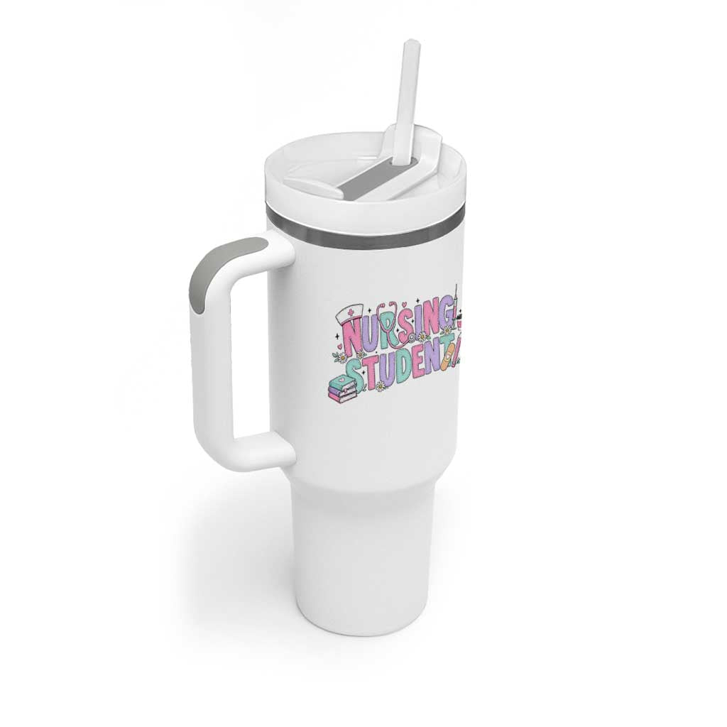 Pastel Nursing Student Medical School Gift Tumbler With Handle