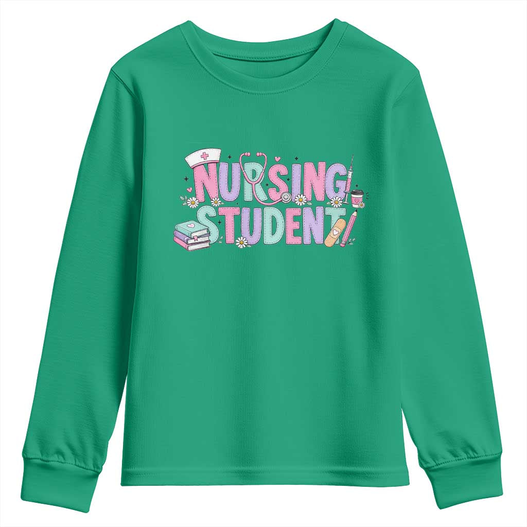 Pastel Nursing Student Medical School Gift Youth Sweatshirt