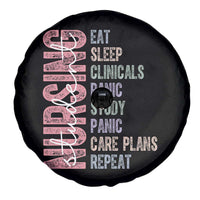 Funny Student Nurse Life Spare Tire Cover Eat Sleep Clinicals Panic Study Repeat