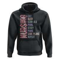 Funny Student Nurse Life Hoodie Eat Sleep Clinicals Panic Study Repeat