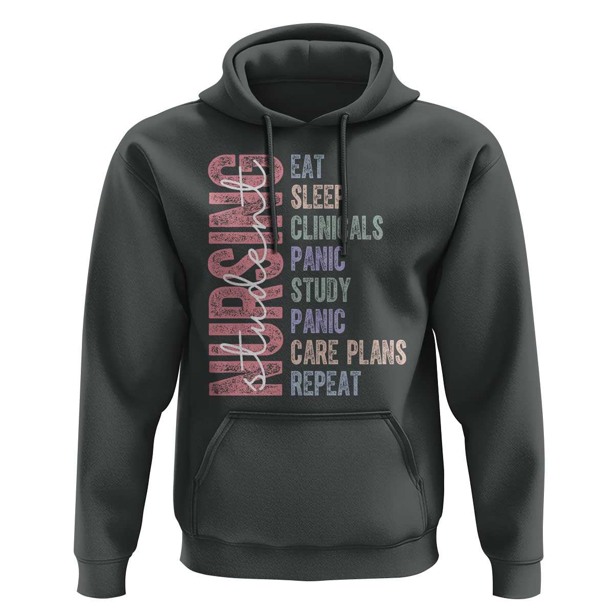 Funny Student Nurse Life Hoodie Eat Sleep Clinicals Panic Study Repeat