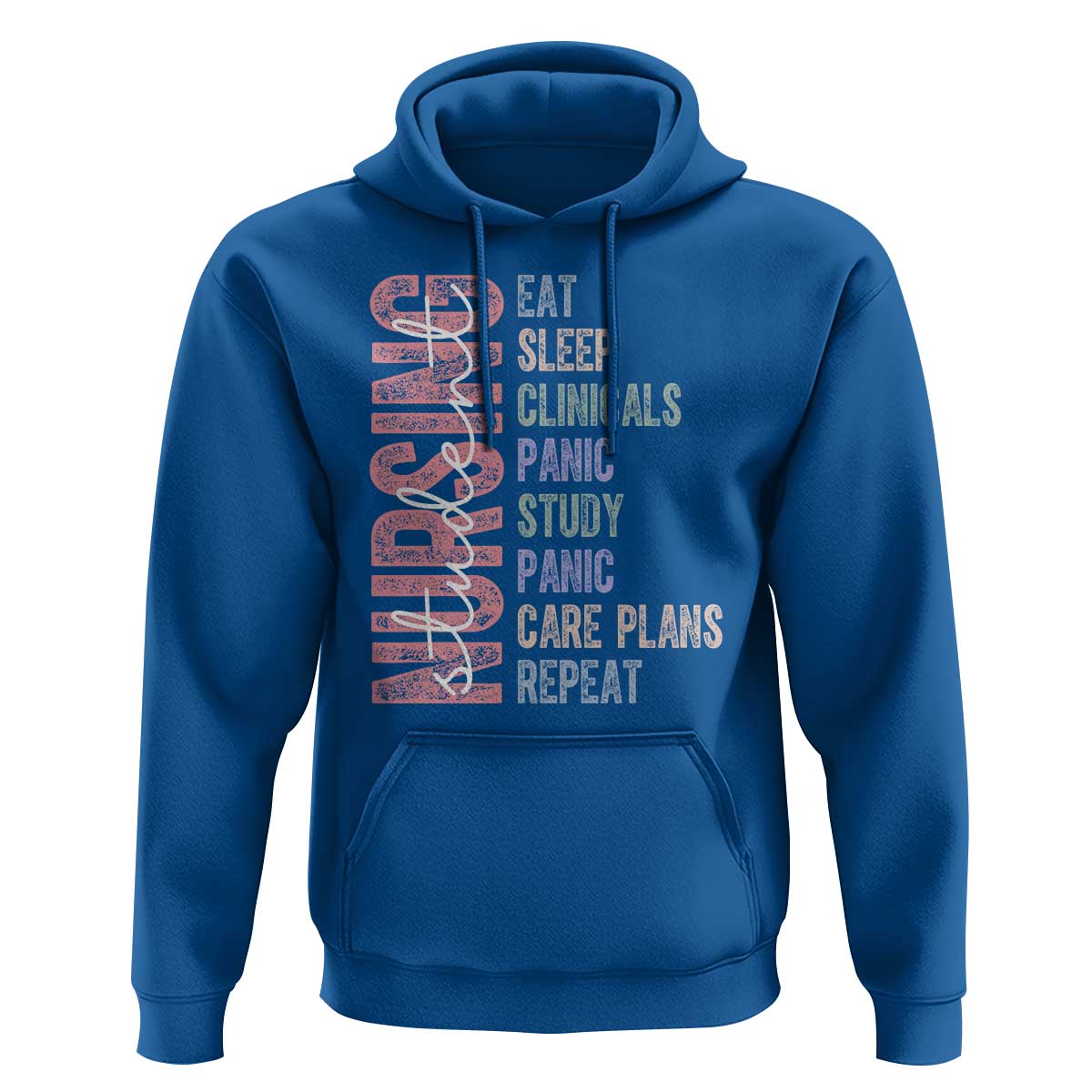 Funny Student Nurse Life Hoodie Eat Sleep Clinicals Panic Study Repeat