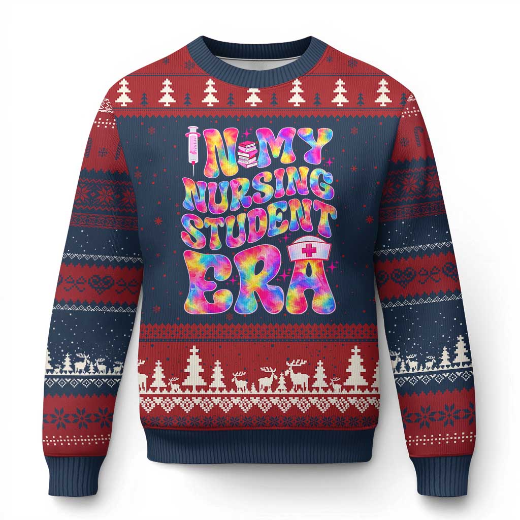 In My Nursing Student Era Ugly Christmas Sweater Future Nurse Gift