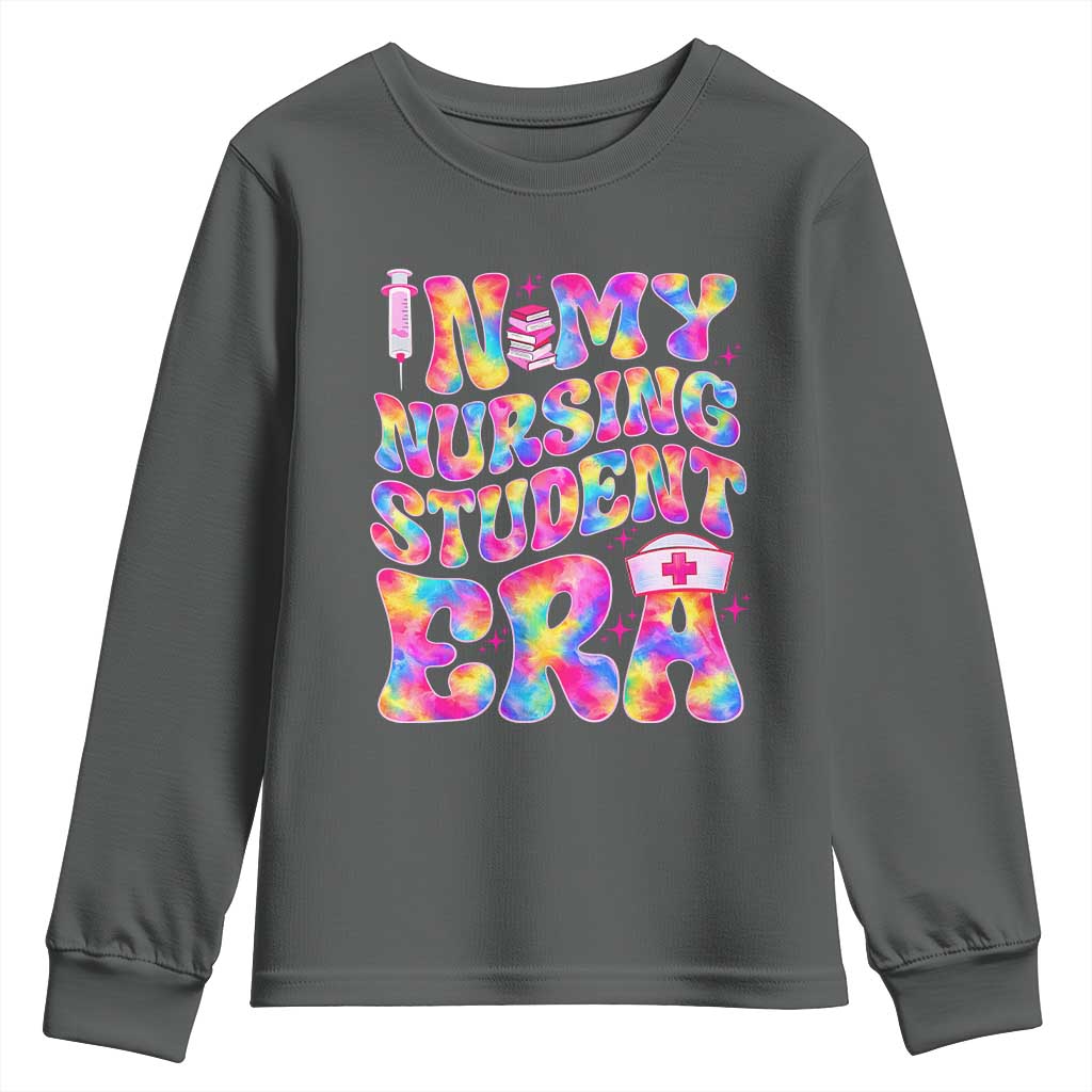 In My Nursing Student Era Youth Sweatshirt Future Nurse Gift