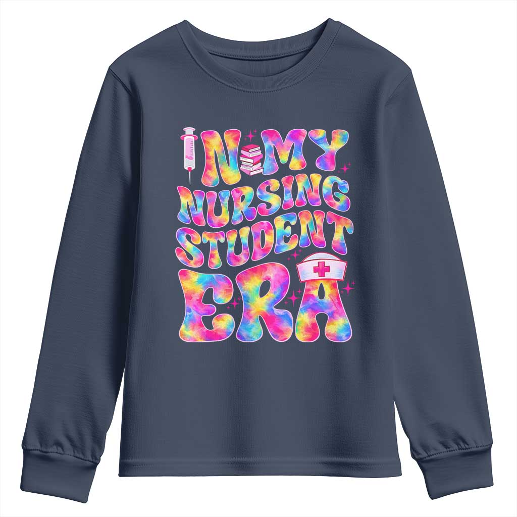 In My Nursing Student Era Youth Sweatshirt Future Nurse Gift