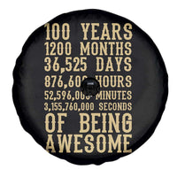 Vintage 100th Birthday Gift Spare Tire Cover 100 Years Of Being Awesome