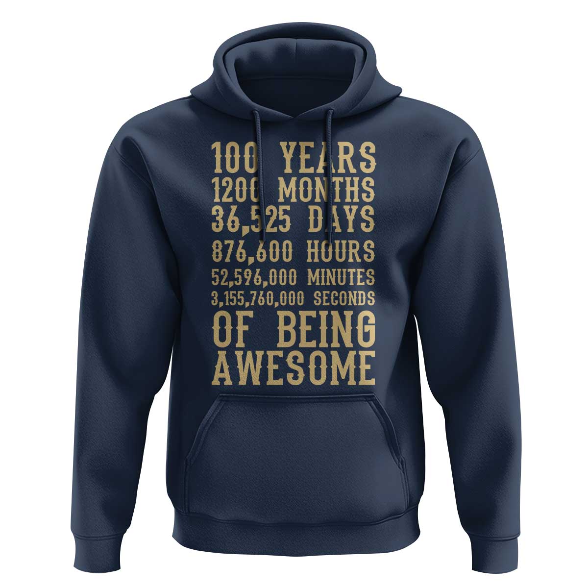 Vintage 100th Birthday Gift Hoodie 100 Years Of Being Awesome
