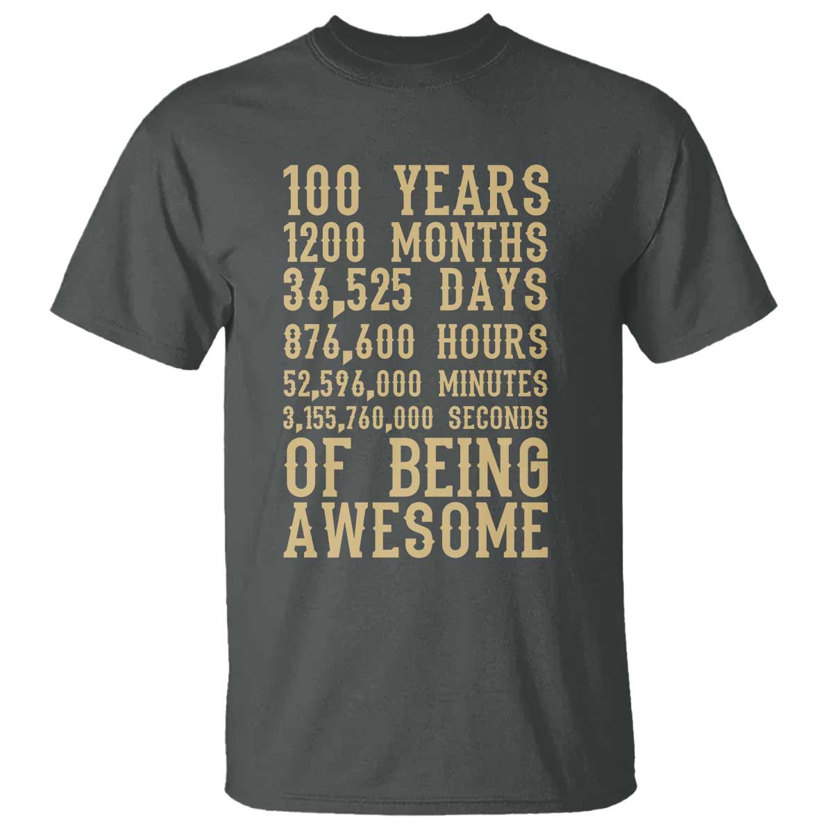Vintage 100th Birthday Gift T Shirt 100 Years Of Being Awesome