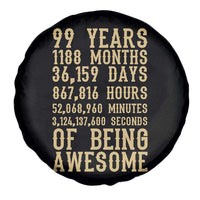 Vintage 99th Birthday Gift Spare Tire Cover 99 Years Of Being Awesome