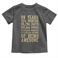 Vintage 98th Birthday Gift Toddler T Shirt 98 Years Of Being Awesome