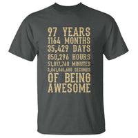 Vintage 97th Birthday Gift T Shirt 97 Years Of Being Awesome