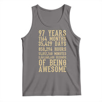 Vintage 97th Birthday Gift Tank Top 97 Years Of Being Awesome