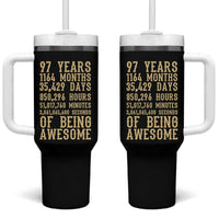 Vintage 97th Birthday Gift Tumbler With Handle 97 Years Of Being Awesome