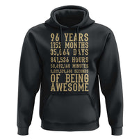 Vintage 96th Birthday Gift Hoodie 96 Years Of Being Awesome