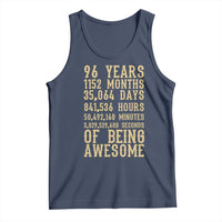Vintage 96th Birthday Gift Tank Top 96 Years Of Being Awesome