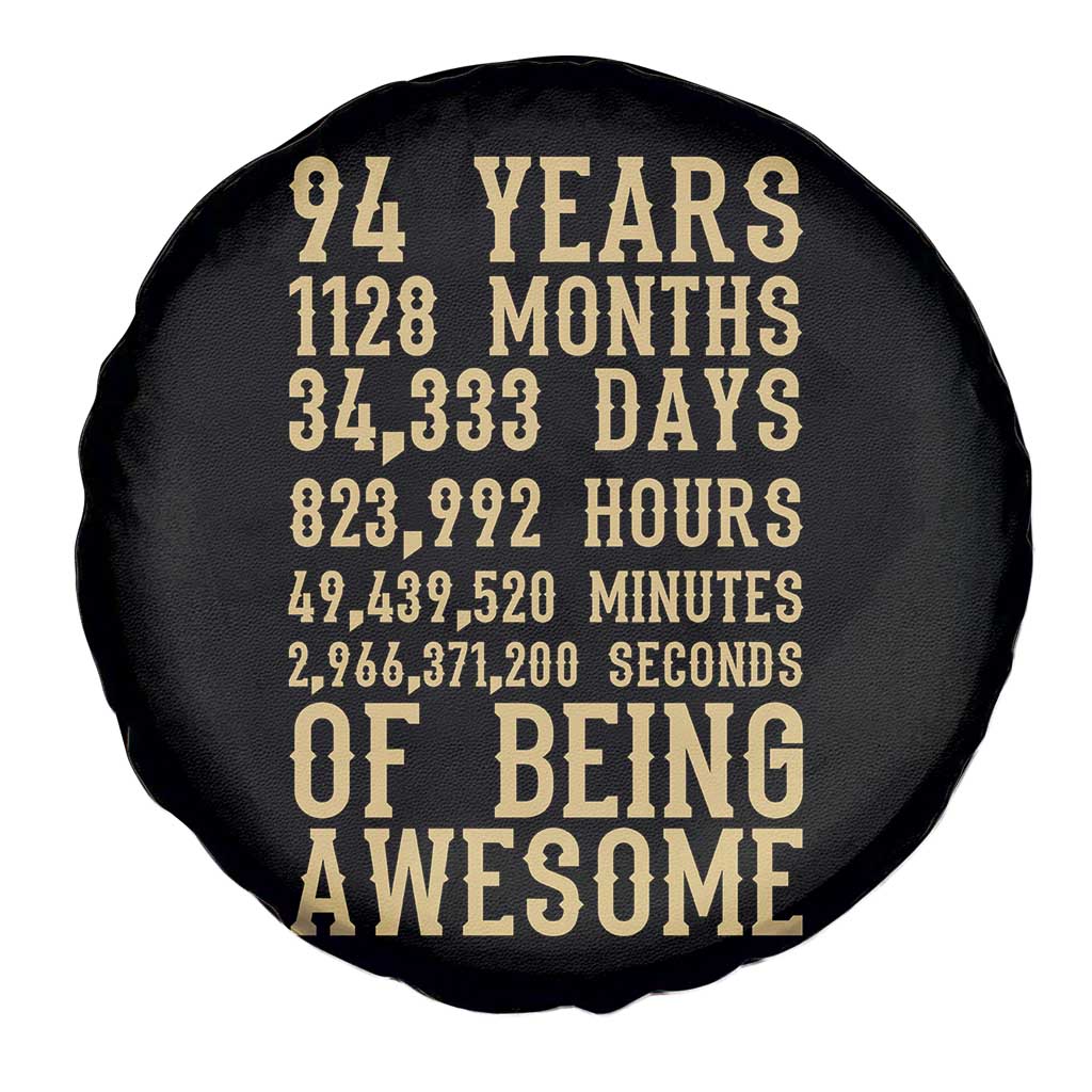 Vintage 94th Birthday Gift Spare Tire Cover 94 Years Of Being Awesome