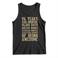 Vintage 94th Birthday Gift Tank Top 94 Years Of Being Awesome