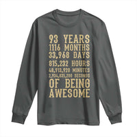 Vintage 93rd Birthday Gift Long Sleeve Shirt 93 Years Of Being Awesome