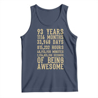 Vintage 93rd Birthday Gift Tank Top 93 Years Of Being Awesome