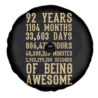 Vintage 92nd Birthday Gift Spare Tire Cover 92 Years Of Being Awesome