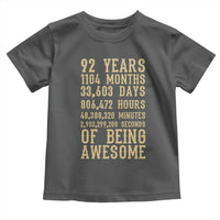 Vintage 92nd Birthday Gift Toddler T Shirt 92 Years Of Being Awesome