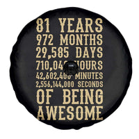Vintage 81st Birthday Gift Spare Tire Cover 81 Years Of Being Awesome