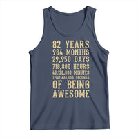 Vintage 82nd Birthday Gift Tank Top 82 Years Of Being Awesome