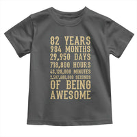 Vintage 82nd Birthday Gift Toddler T Shirt 82 Years Of Being Awesome