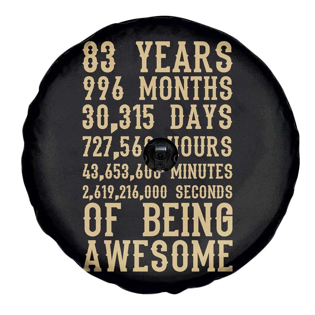 Vintage 83rd Birthday Gift Spare Tire Cover 83 Years Of Being Awesome